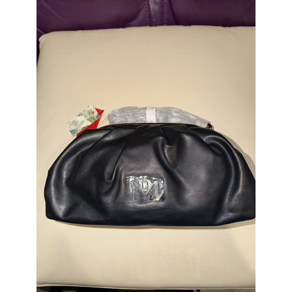 Badgley Mischka Crossbody Black with Black Chain Handle Clutch